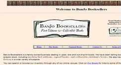 Desktop Screenshot of banjobooksellers.com