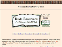 Tablet Screenshot of banjobooksellers.com